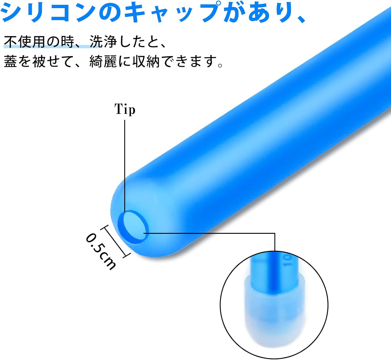 Soxeeh ローションインフューザー 10ml 容量シリンジ プラスチック製ラブインフューザー 2 個セット (ブルー) - 画像 (3)