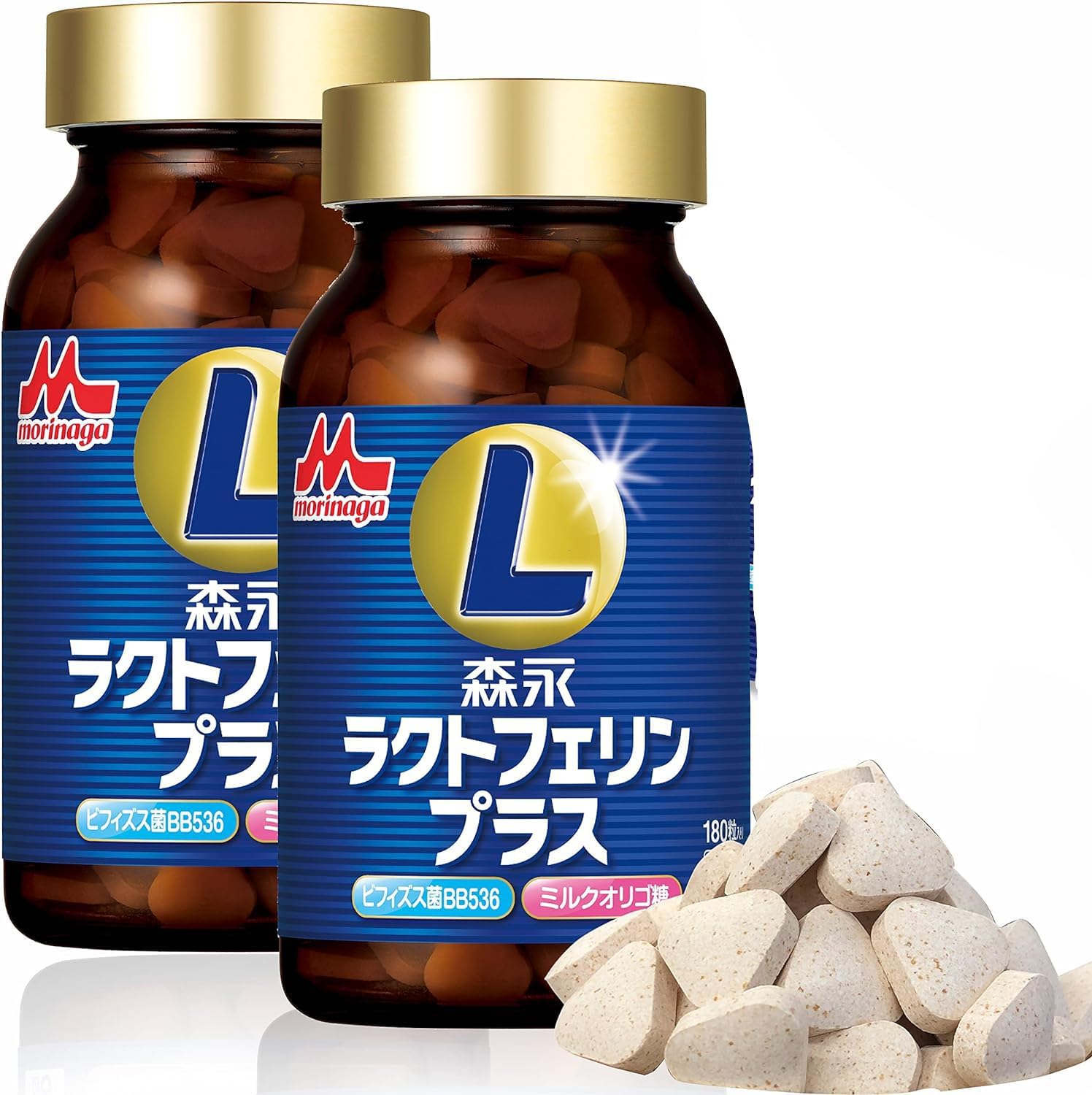 森永乳業 ラクトフェリンサプリ シェアNo.1 ラクトフェリンプラス 2本入(約60日分) ラクトフェリン・ビフィズス菌BB536ミル産糖類サプリメント