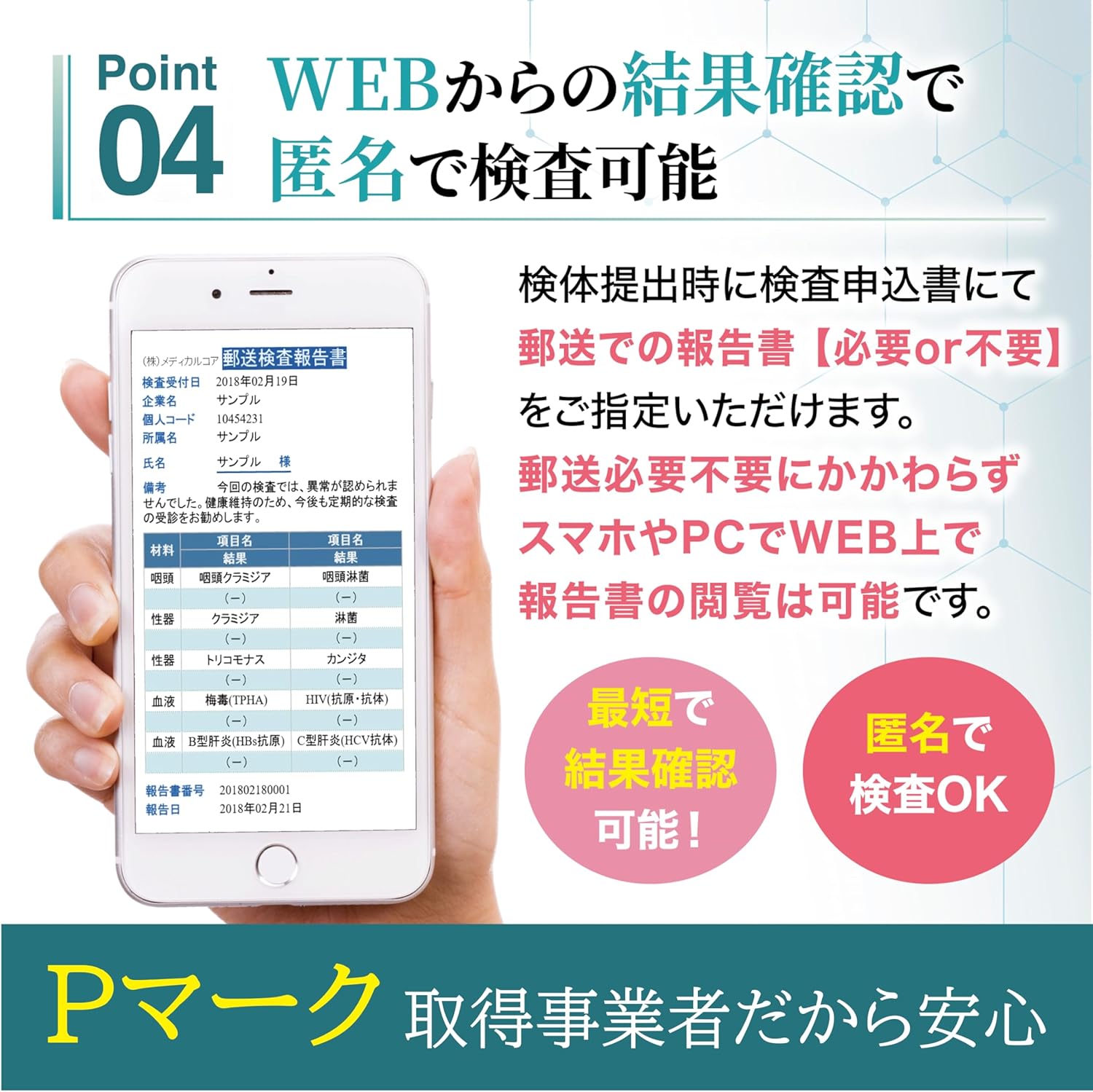 性感染症検査 10項目 郵送検査キット 自宅で簡単にできる性病検査 - 画像 (8)