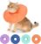 Avont エリザベスカラー 猫と犬用 – 首に優しい防水 – 術後の保護 – 感染予防 – 安全性と耐傷性 – オレンジ